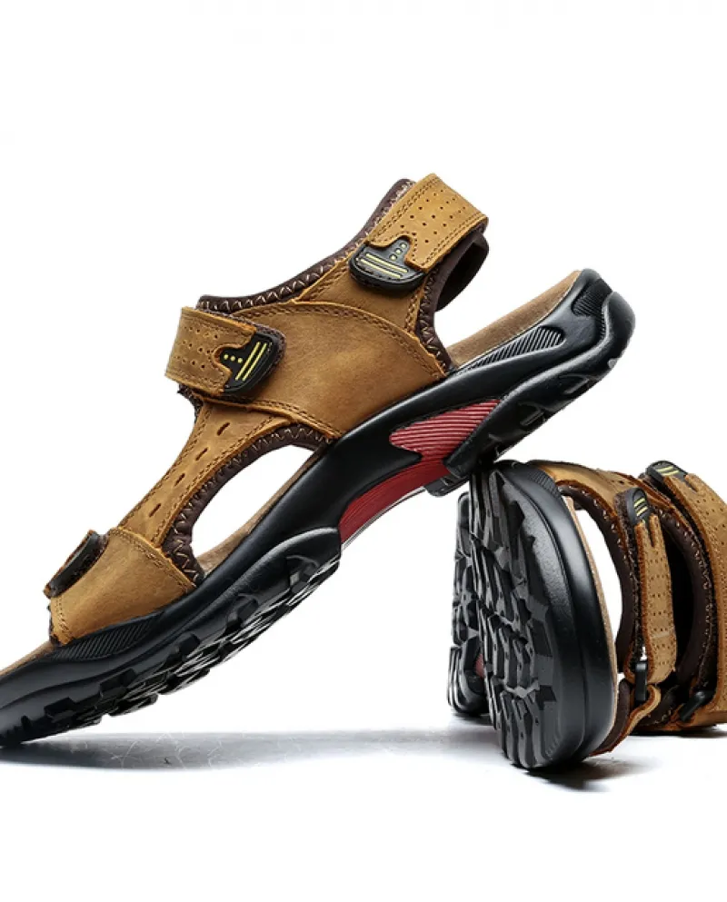Safety Hombre Rubber Outdoor Size Beach Heren Verano Cuero Deportivas Roman Herren Pantofole Flops Flip Summer Sandalia