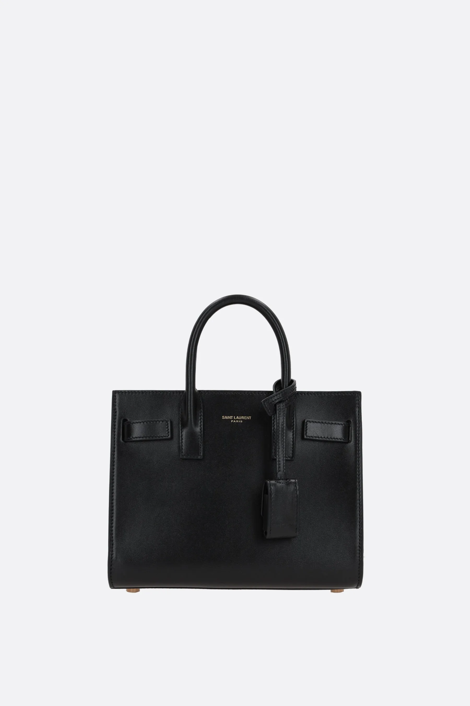 SAINT LAURENT borsa a mano Sac de Jour nano in pelle lucida