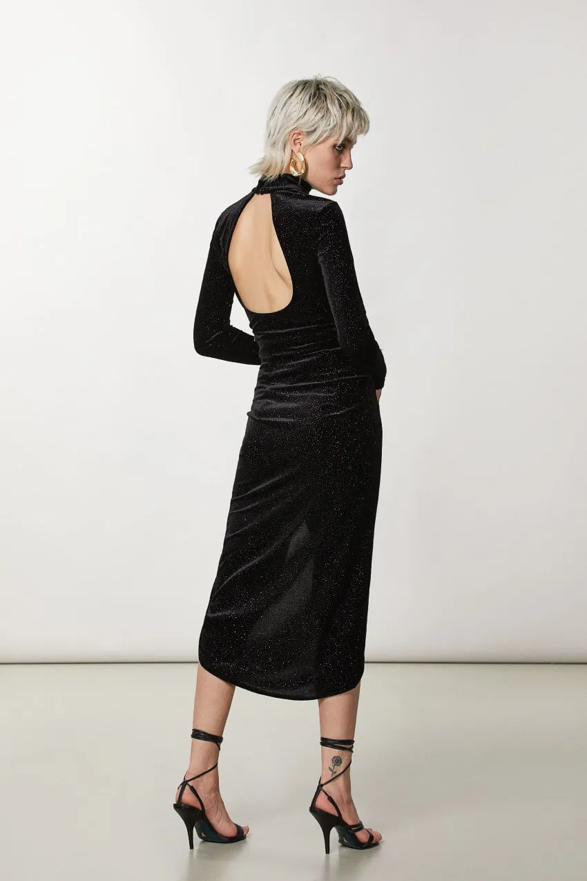 Samt mit Cut-outs