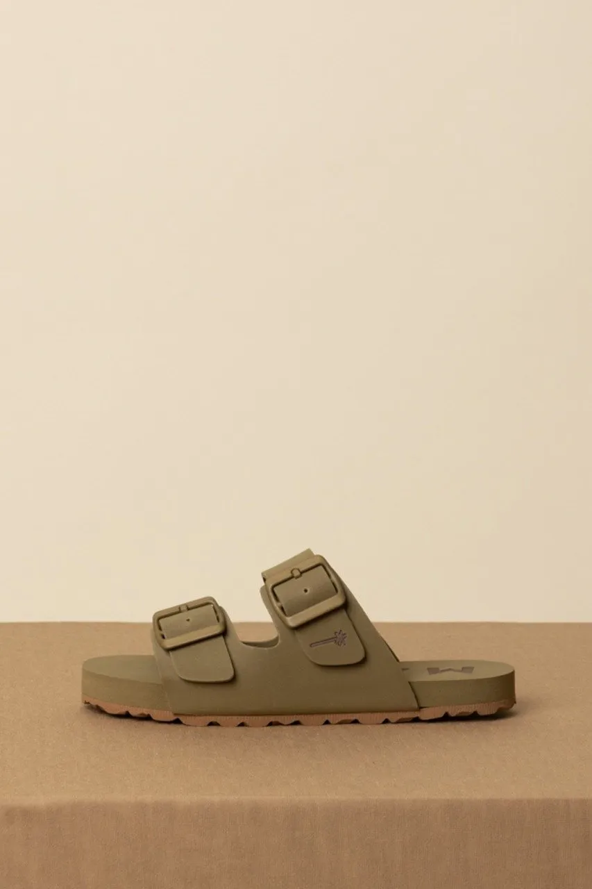 Sandali con fibbie Eva Swim KAKI GREEN