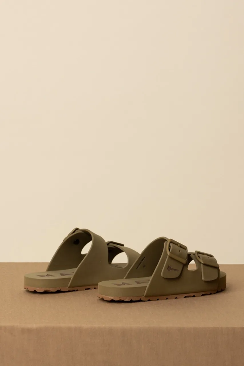 Sandali con fibbie Eva Swim KAKI GREEN