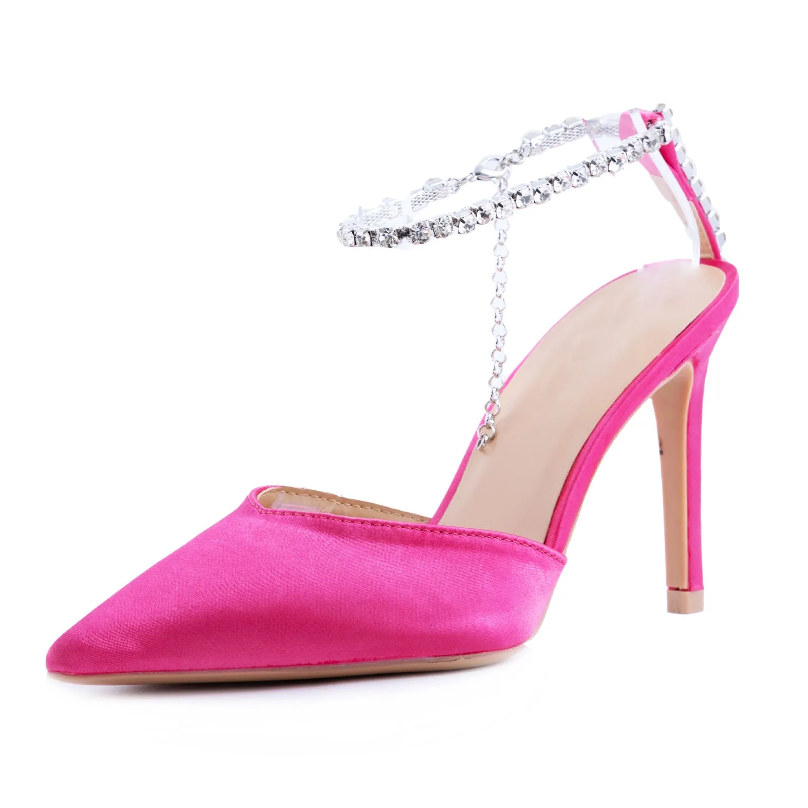 Sandali Donna Scarpe Sabot Cinturino Strass M516