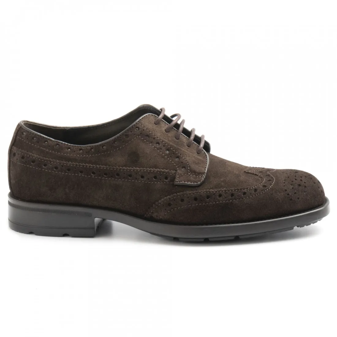 Scarpa derby Marco Ferretti marrone in camoscio