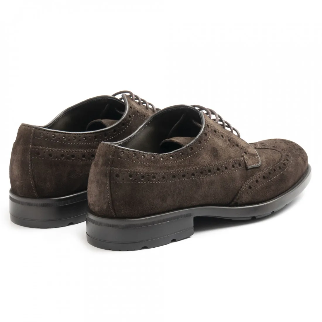 Scarpa derby Marco Ferretti marrone in camoscio