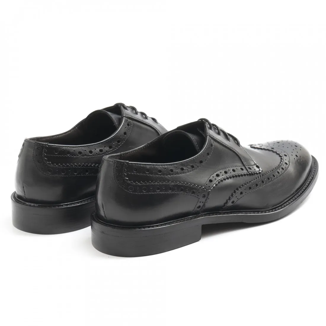 Scarpa derby uomo Sangiorgio nera in pelle