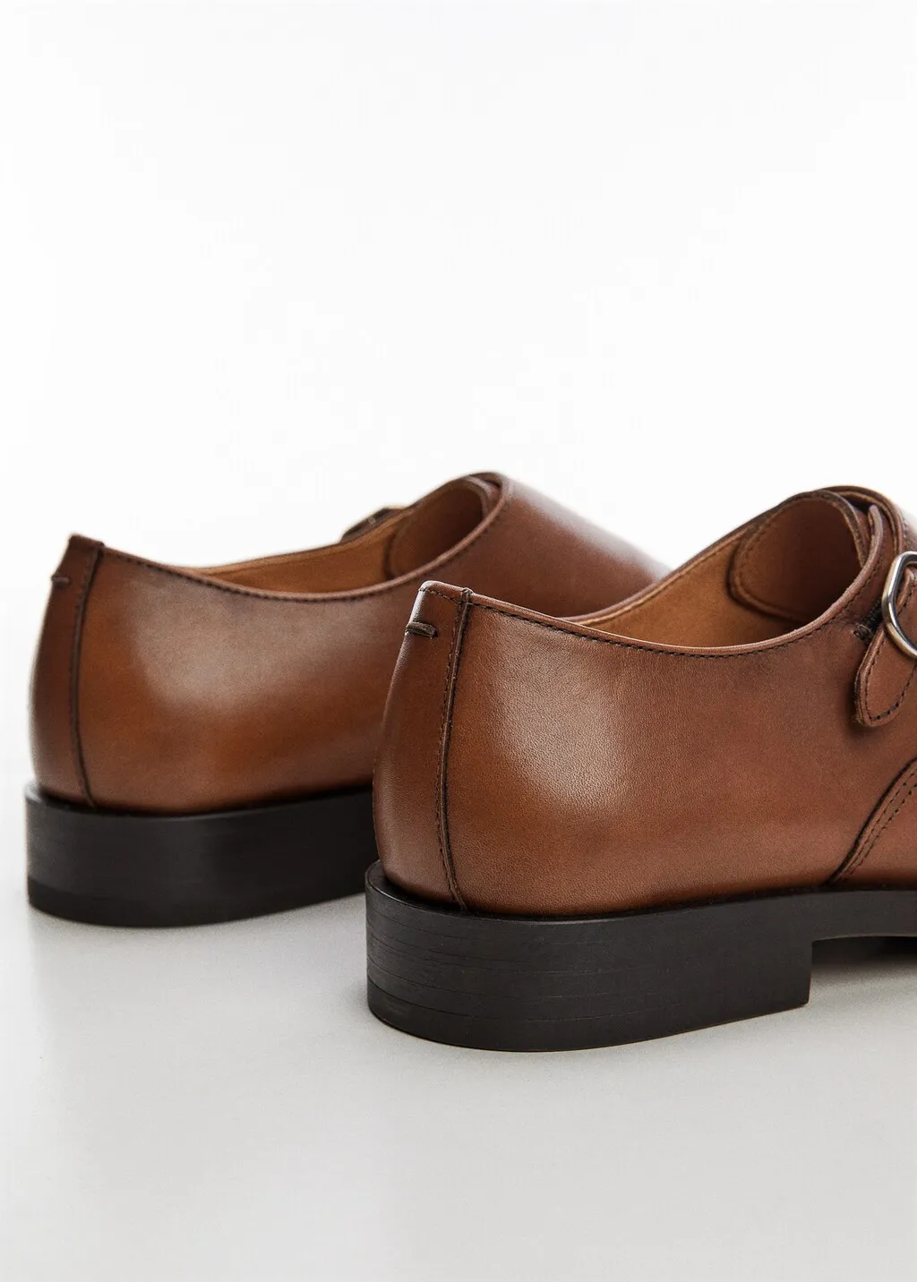 Scarpa monk fibbie pelle