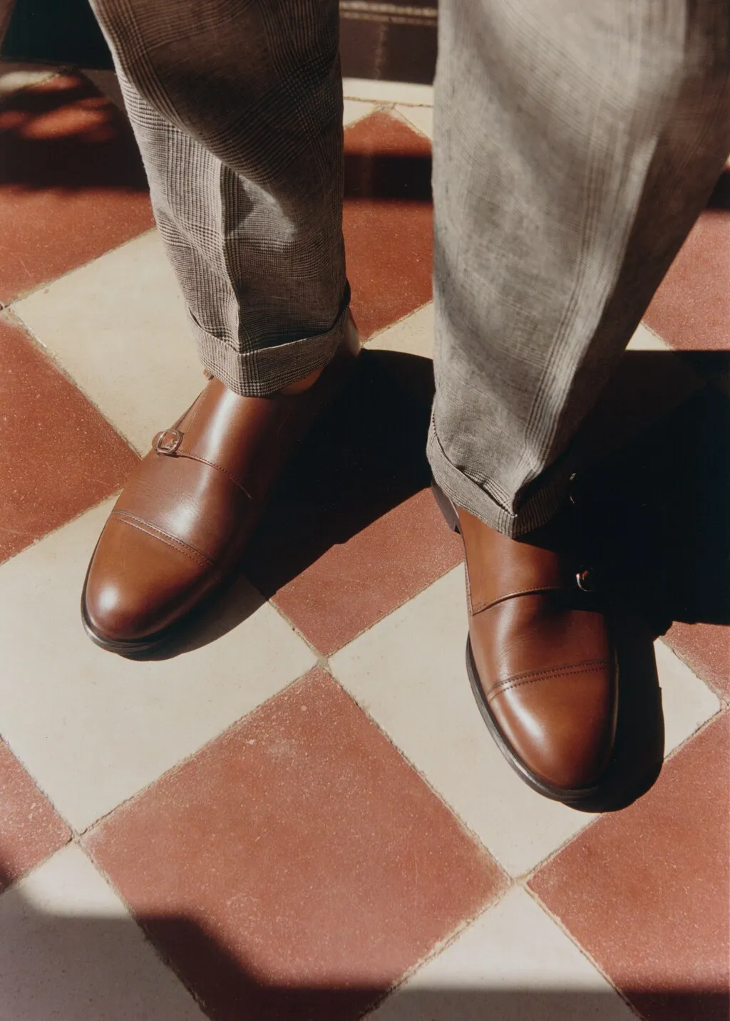 Scarpa monk fibbie pelle
