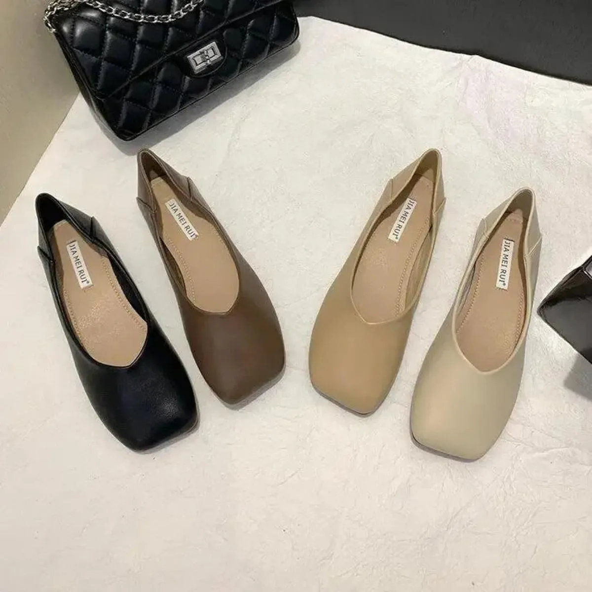 Scarpe da donna con guanti Scarpe da nonna Tutte le partite Mocassini con fondo morbido2024