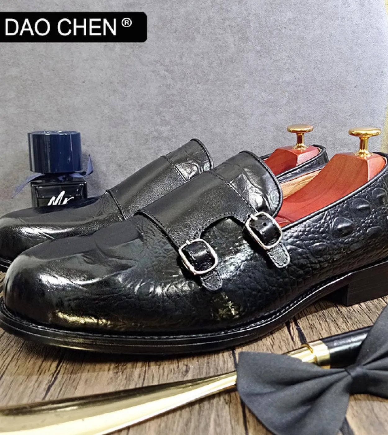 Scarpe da uomo in coccodrillo Mocassini Scarpe da uomo Scarpe casual in pelle Daochen Lusso