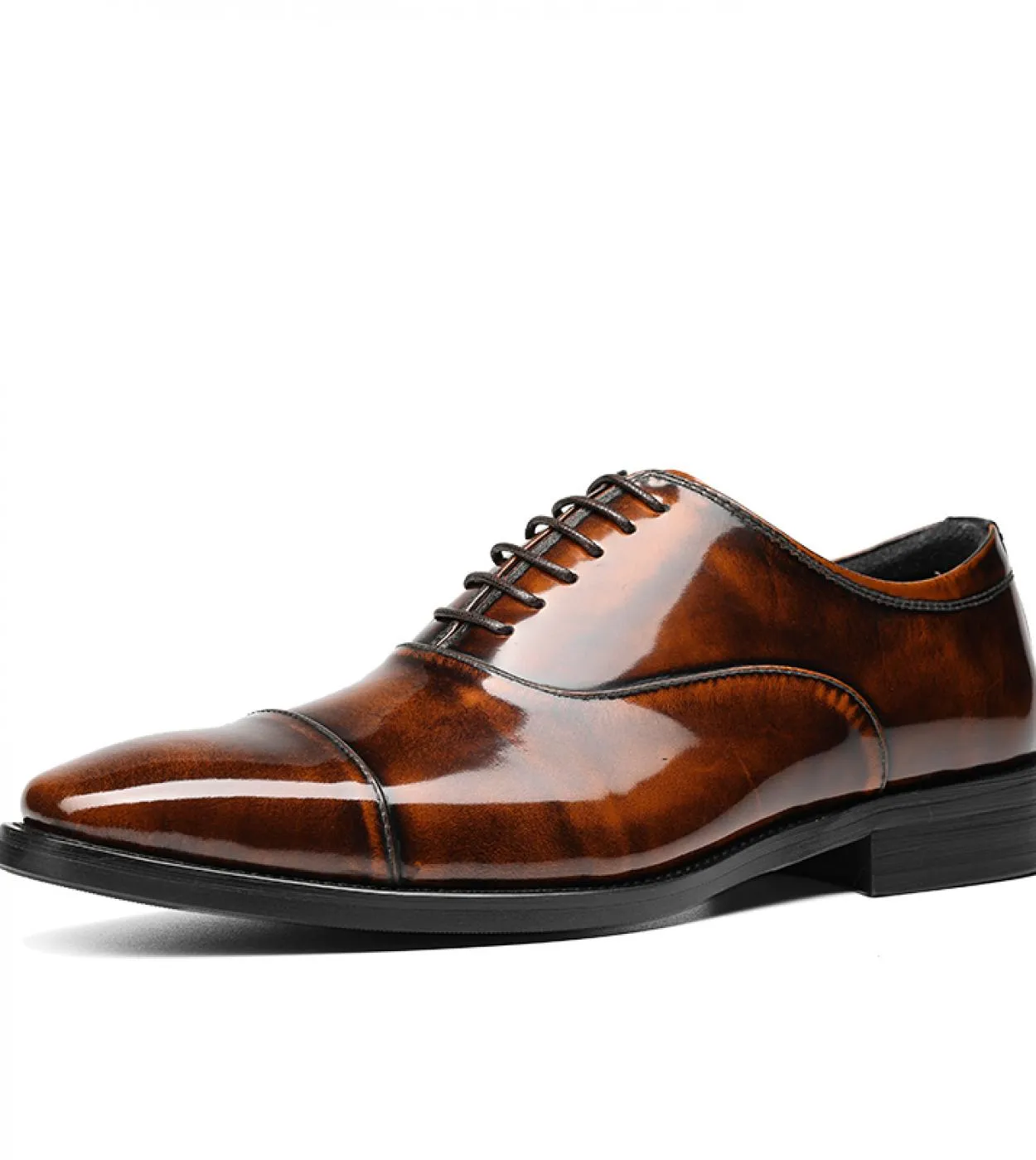 Scarpe da uomo in pelle verniciata di lusso 2023 Autunno Designer di marca Moda Oxford britanniche Scarpe da ufficio da uomo for