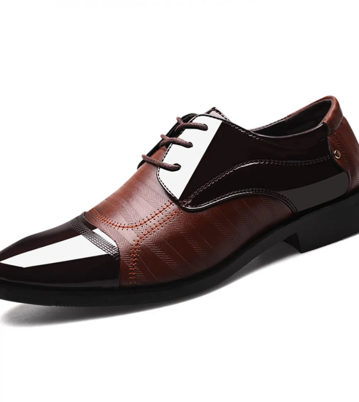 Scarpe eleganti da uomo daffari classiche Moda Scarpe da sposa formali eleganti da uomo Slip On Office Oxford Shoes For Men Bla