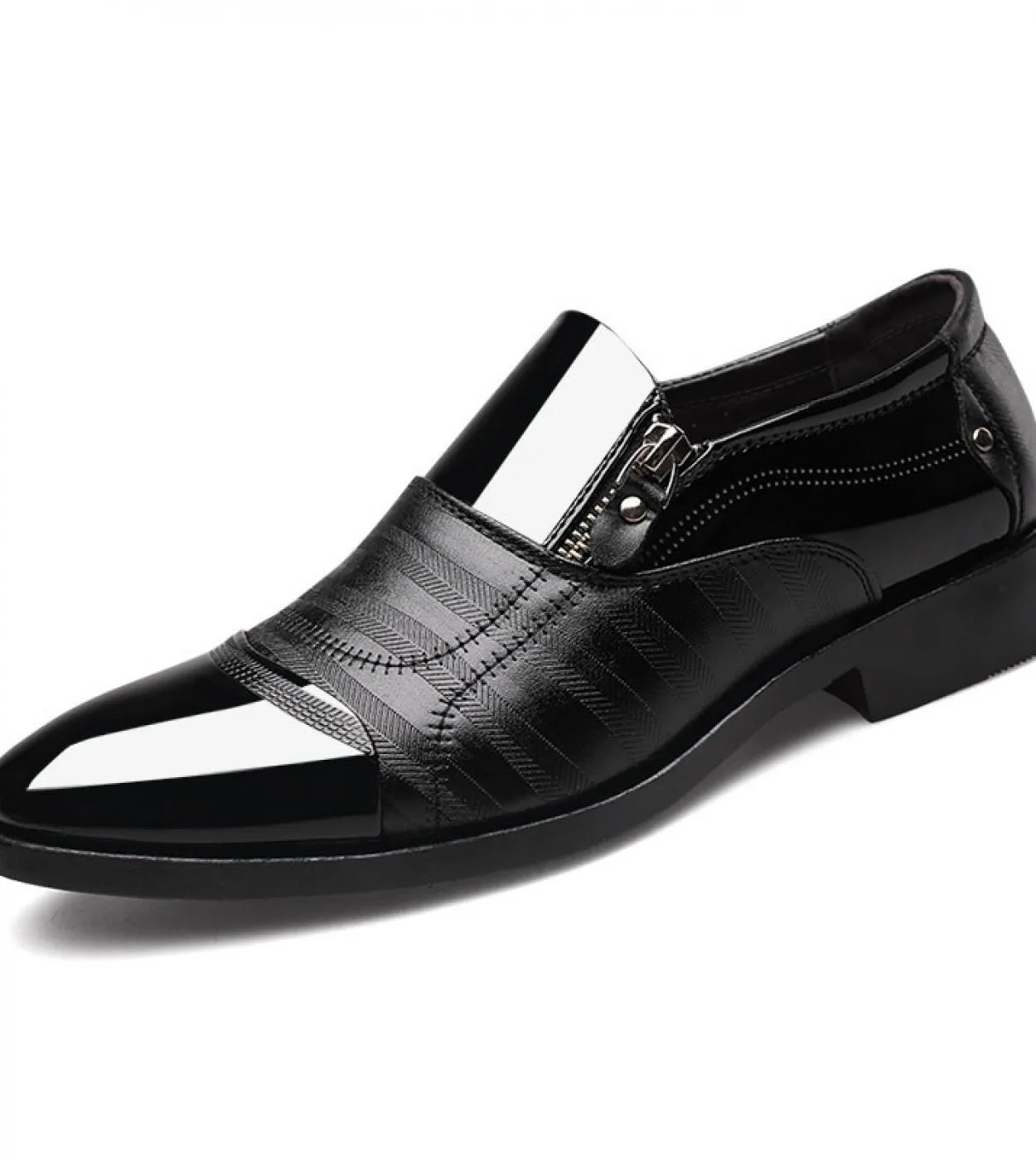 Scarpe eleganti da uomo daffari classiche Moda Scarpe da sposa formali eleganti da uomo Slip On Office Oxford Shoes For Men Bla