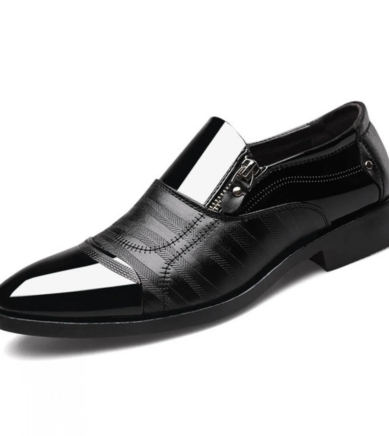 Scarpe eleganti da uomo daffari classiche Moda Scarpe da sposa formali eleganti da uomo Slip On Office Oxford Shoes For Men Bla