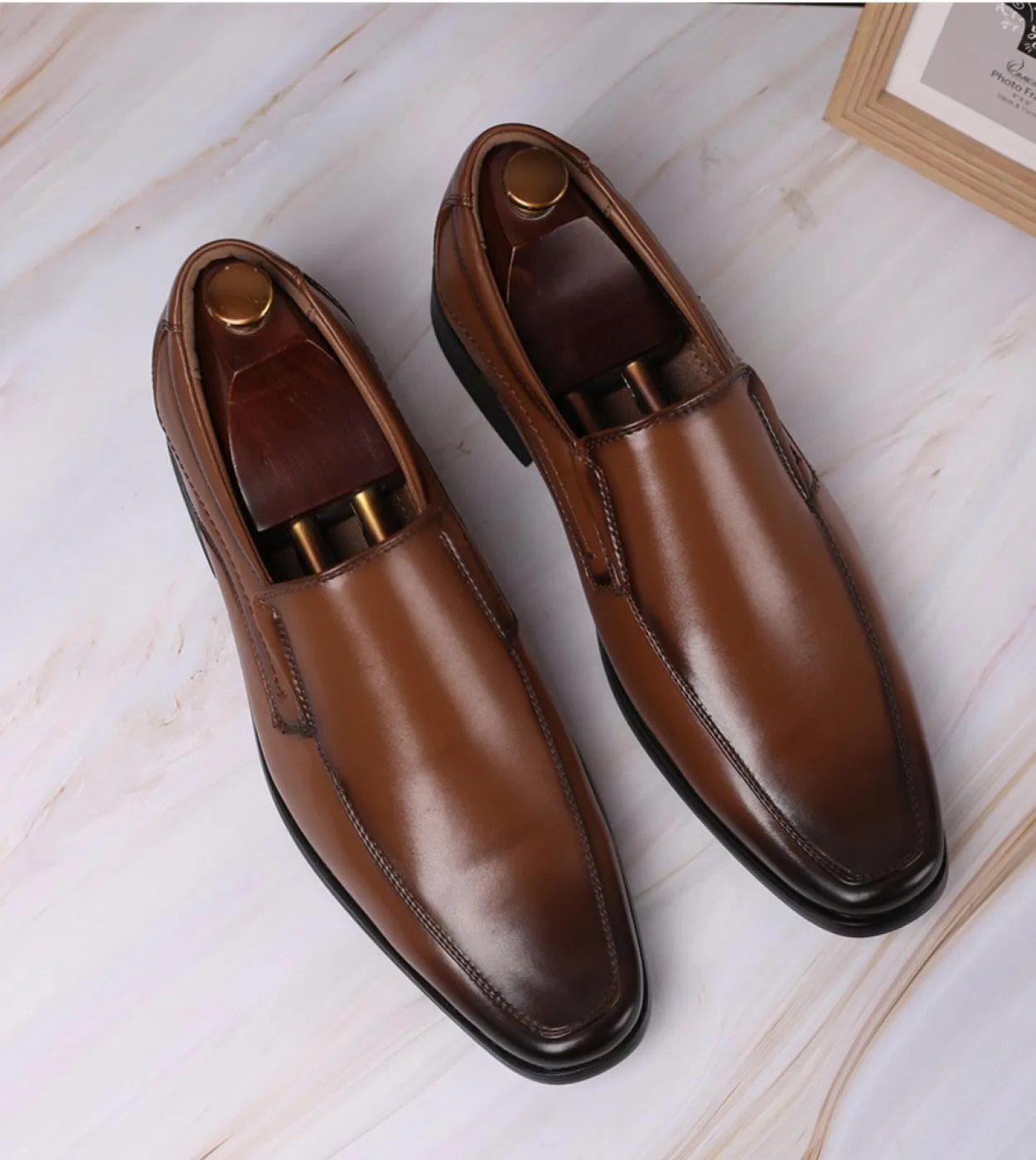 Scarpe eleganti da uomo daffari classiche Moda Scarpe da sposa formali eleganti da uomo Slip On Office Oxford Shoes For Men Lux