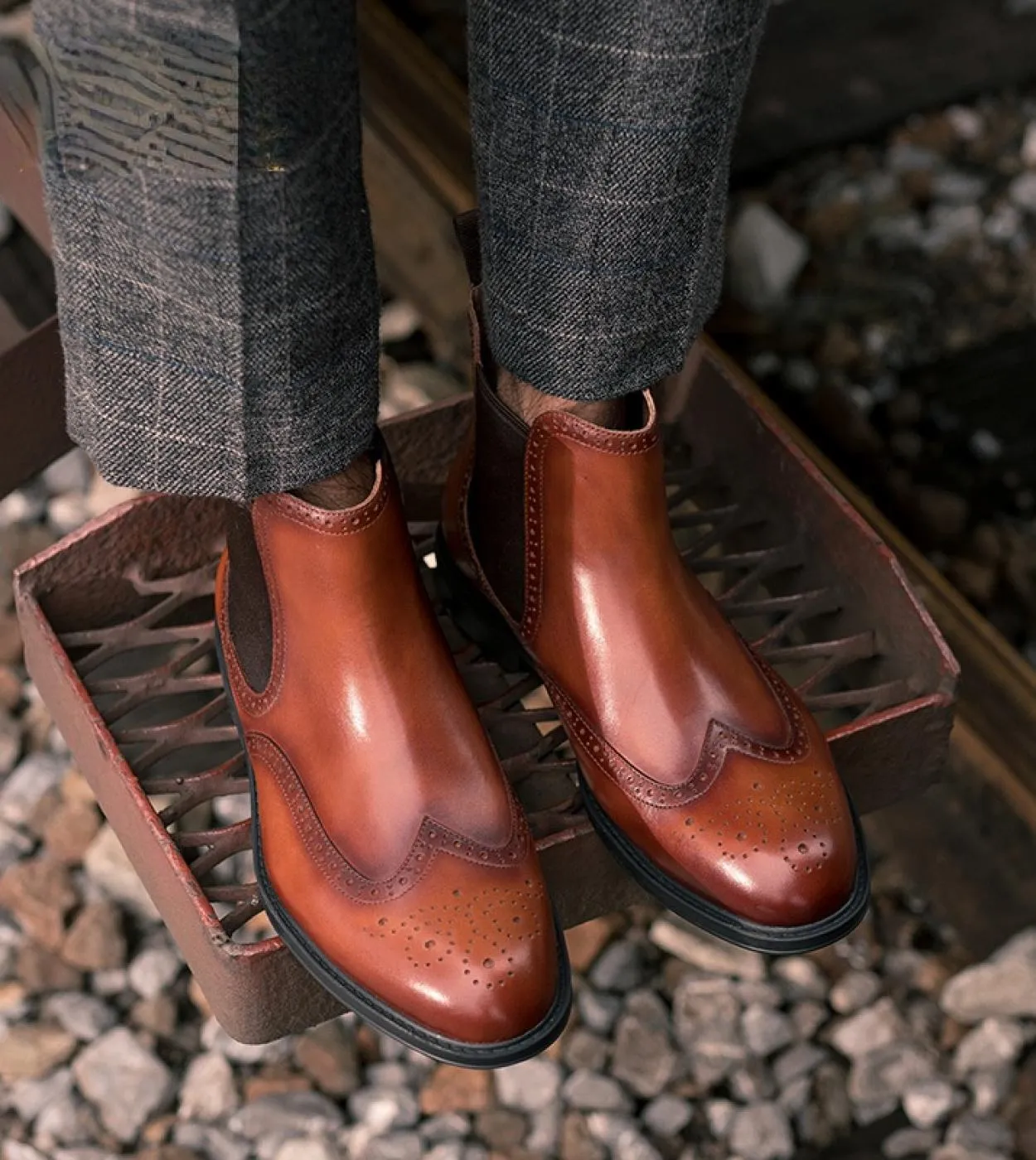 Scarpe invernali calde da uomo in vera pelle di lusso italiano con stivaletti Chelsea in pelliccia Slip On Abito da lavoro class