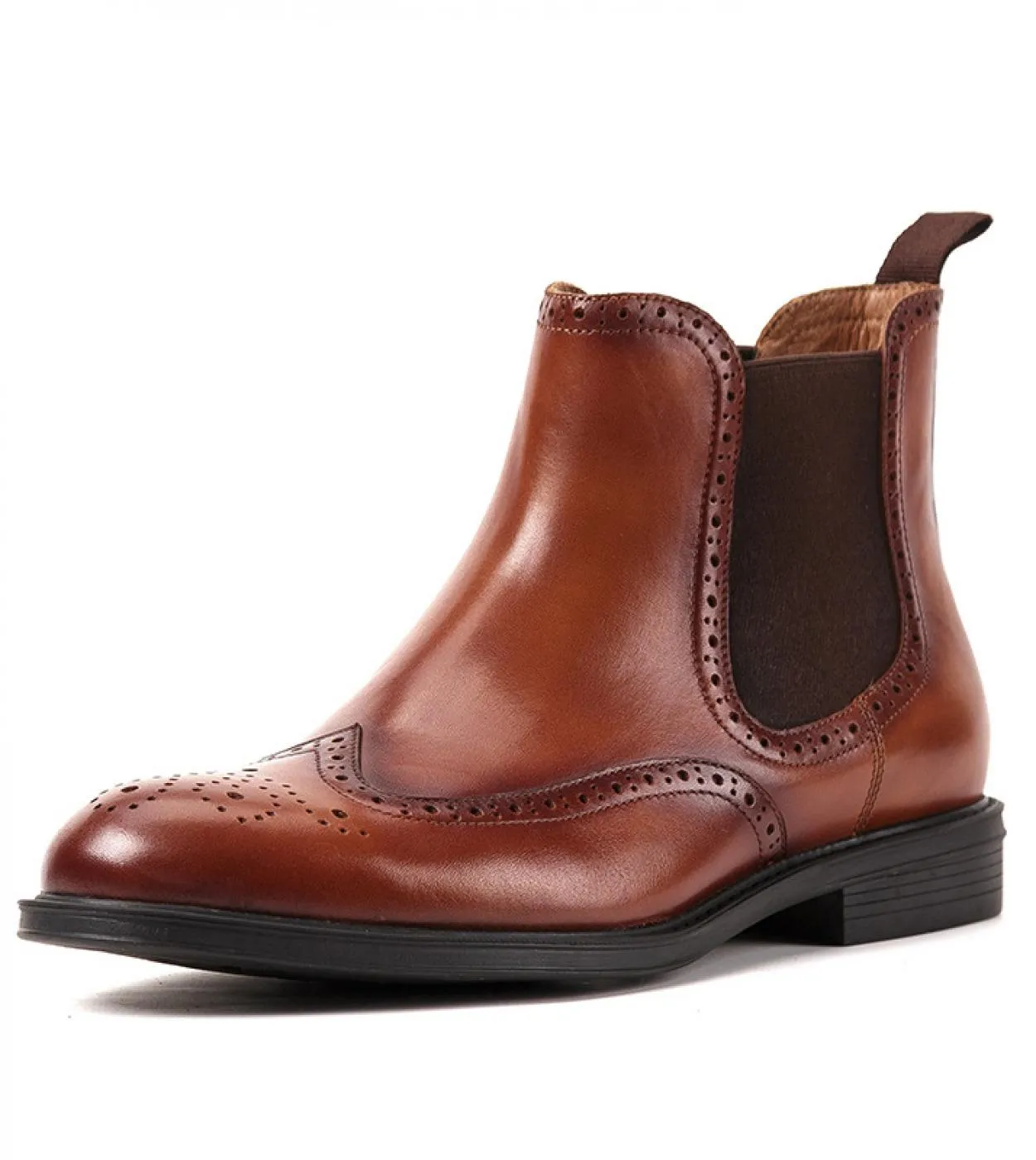 Scarpe invernali calde da uomo in vera pelle di lusso italiano con stivaletti Chelsea in pelliccia Slip On Abito da lavoro class