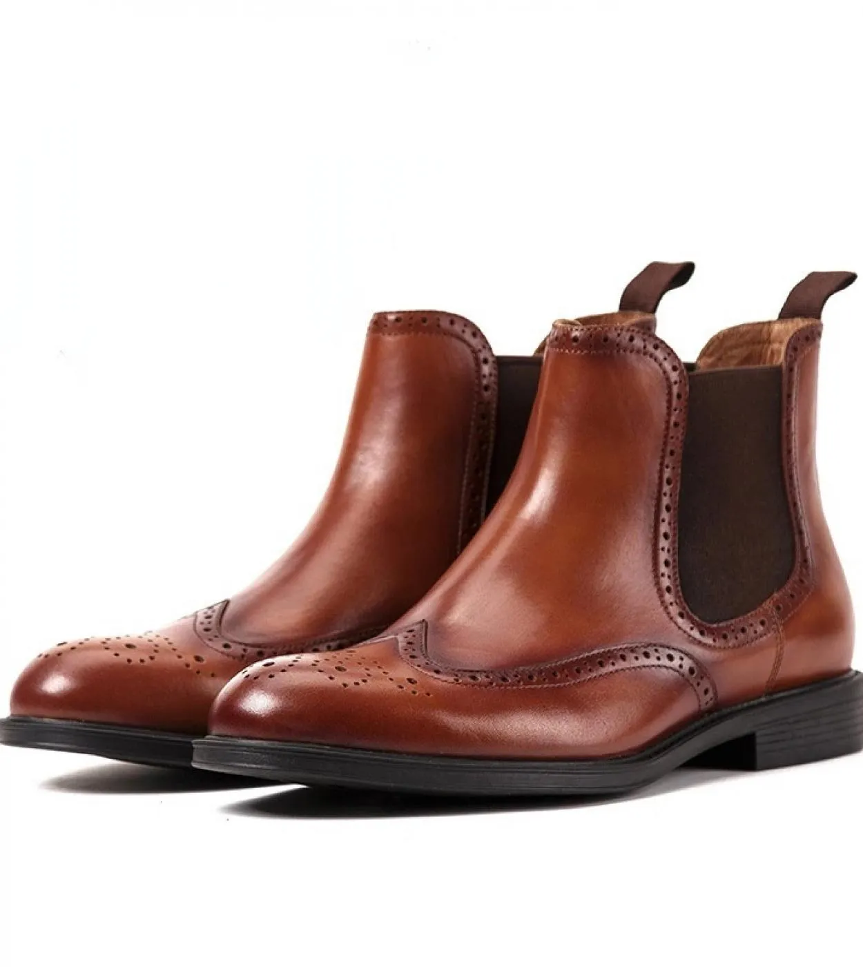 Scarpe invernali calde da uomo in vera pelle di lusso italiano con stivaletti Chelsea in pelliccia Slip On Abito da lavoro class