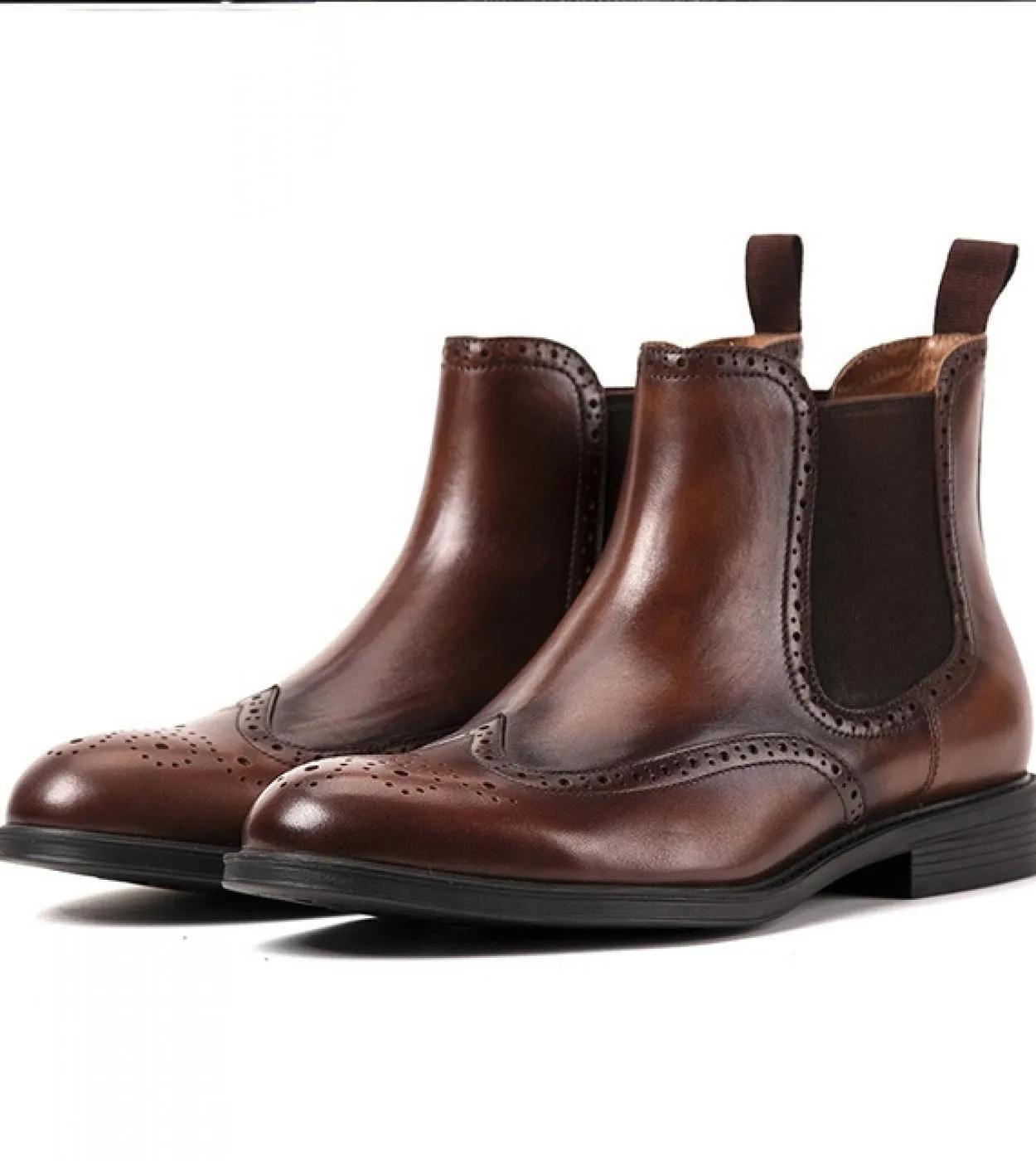 Scarpe invernali calde da uomo in vera pelle di lusso italiano con stivaletti Chelsea in pelliccia Slip On Abito da lavoro class