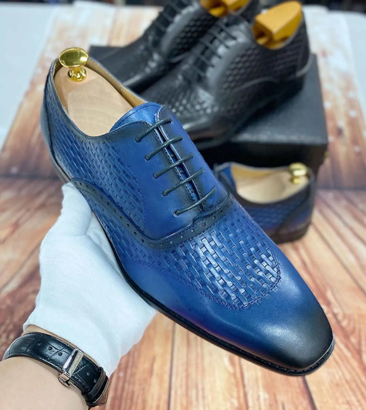 Scarpe oxford da uomo italiane di lusso in vera pelle di mucca, scarpe eleganti da cerimonia per ufficio, da cerimonia, da cerim