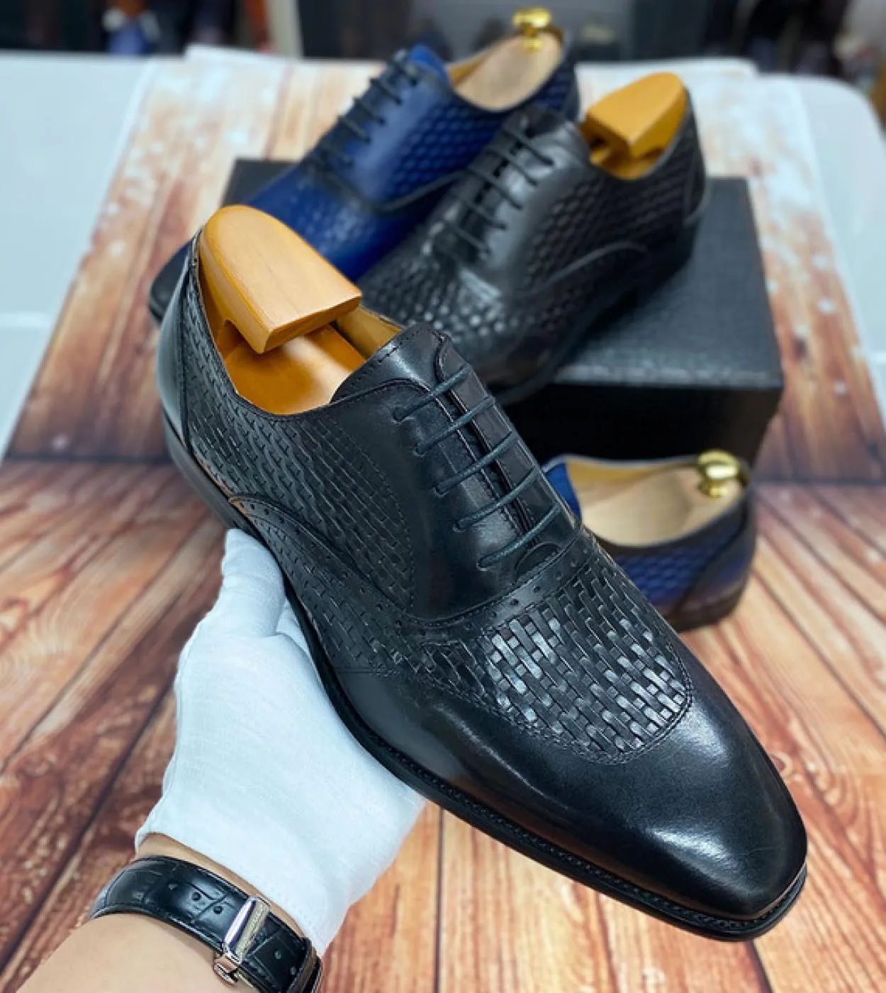 Scarpe oxford da uomo italiane di lusso in vera pelle di mucca, scarpe eleganti da cerimonia per ufficio, da cerimonia, da cerim