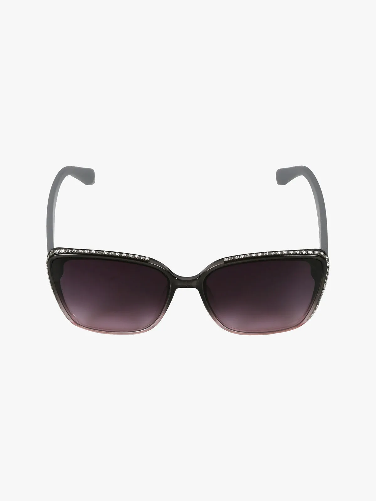 Seevision Lunettes de soleil carrées femme avec strass