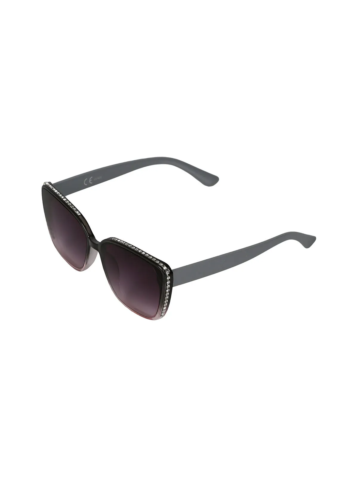 Seevision Lunettes de soleil carrées femme avec strass