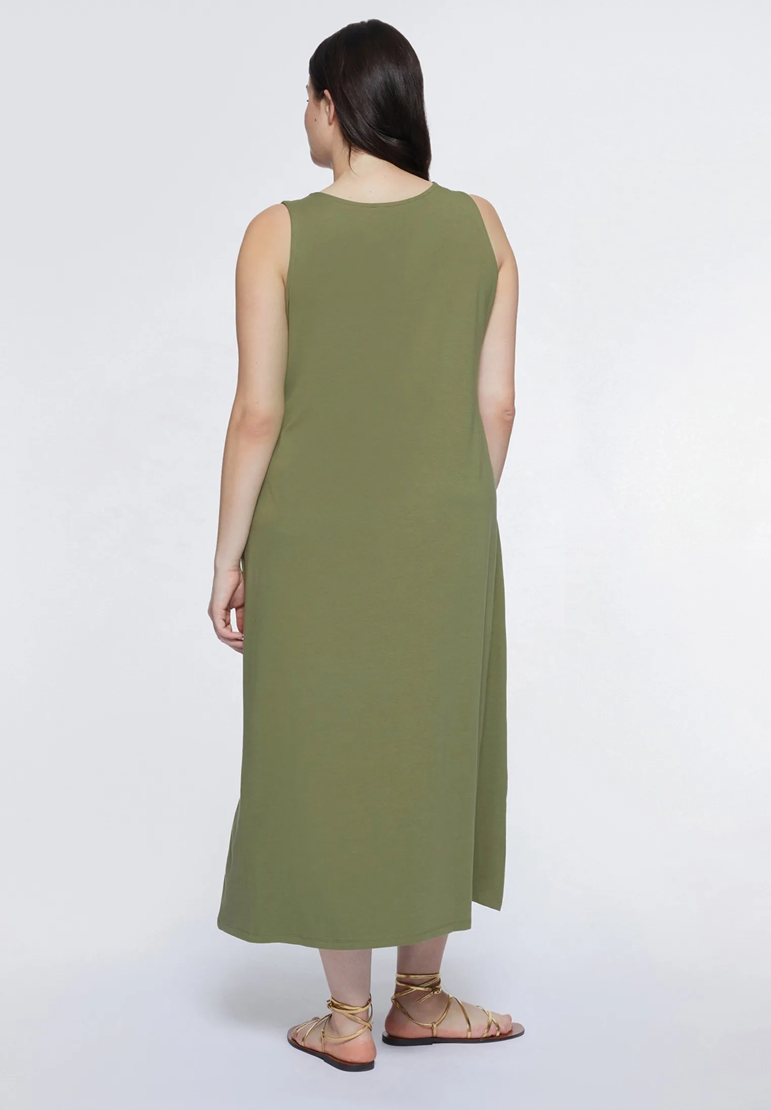 SENZA MANICHE - Vestito di maglina