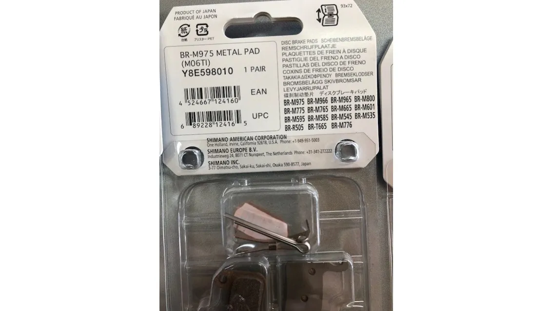 Shimano Disc Brake Pads M06Ti