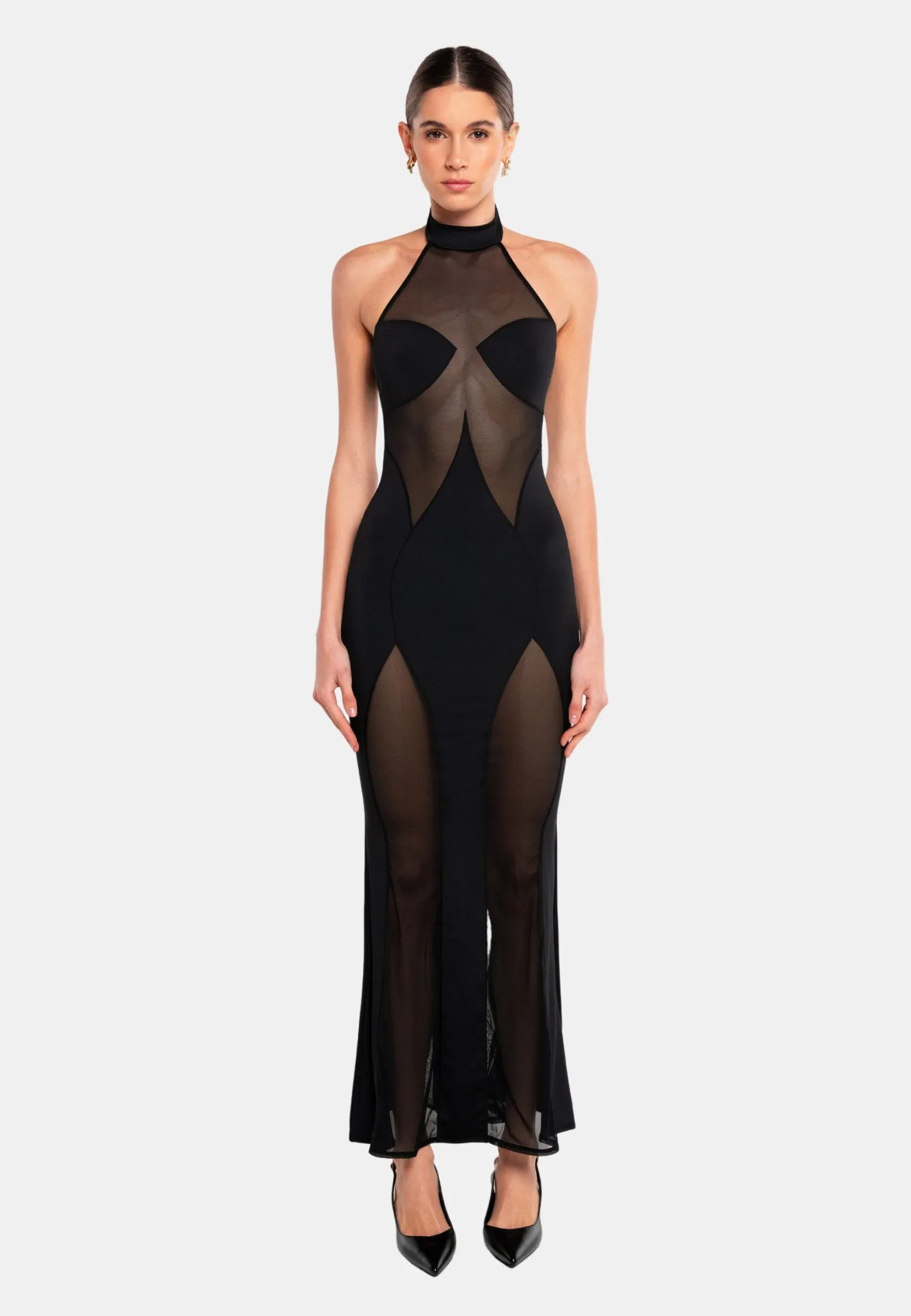 SIERRA HALTER NECK - Vestito lungo