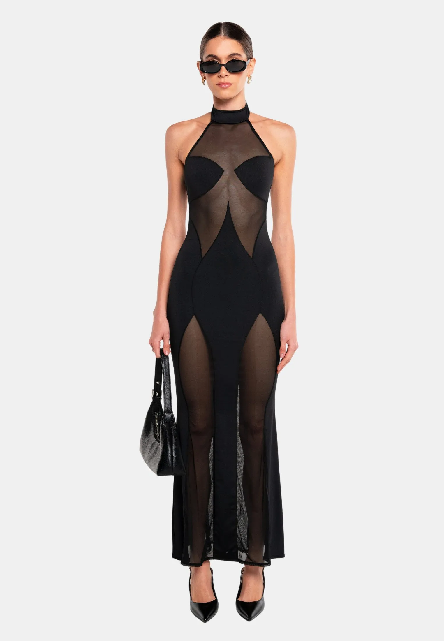 SIERRA HALTER NECK - Vestito lungo