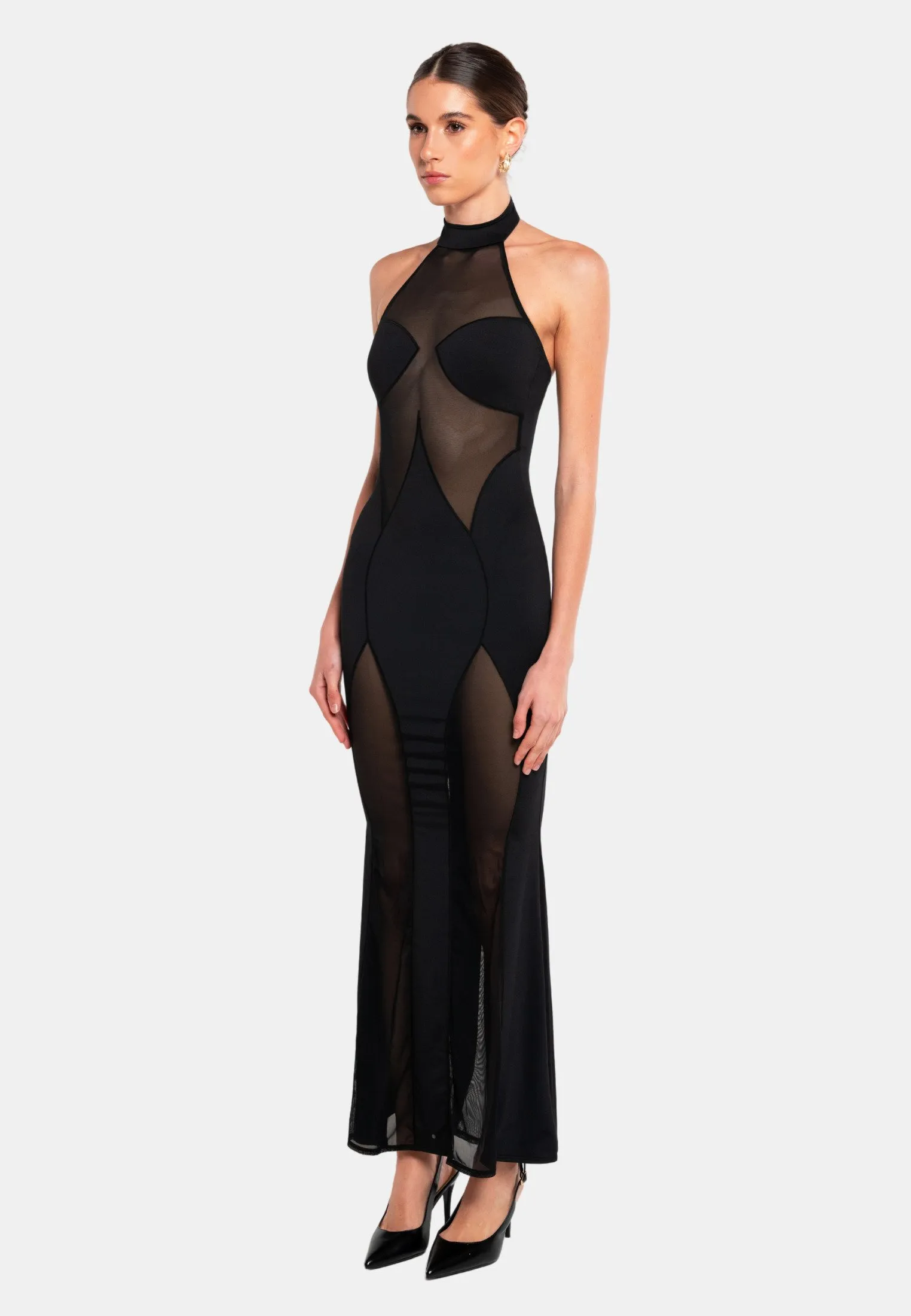 SIERRA HALTER NECK - Vestito lungo