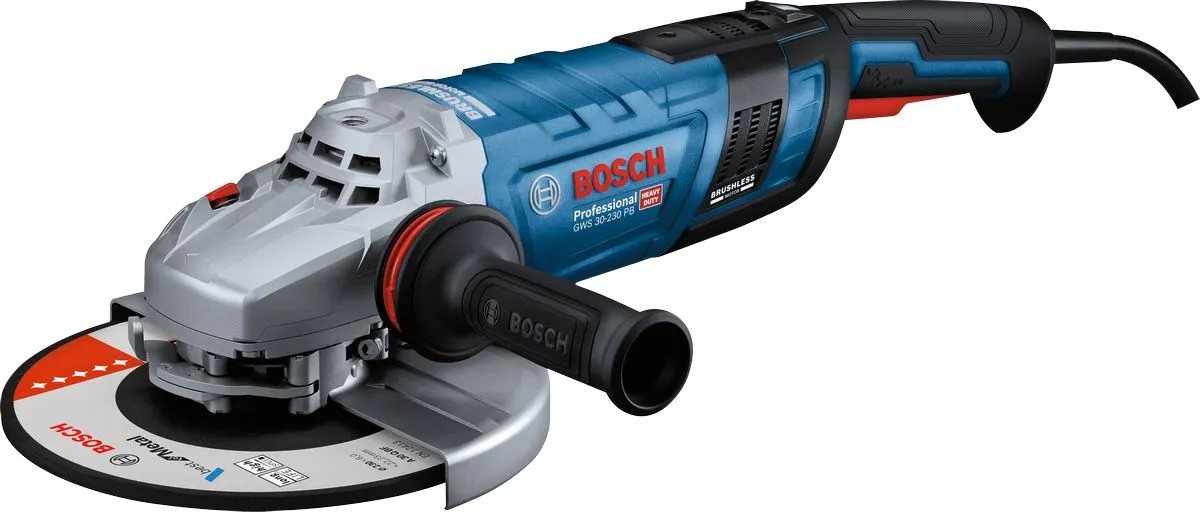 Smerigliatrice angolare Bosch GWS 30-180 PB, disco 180mm, vel. 8500giri/min, 230V, 2800W