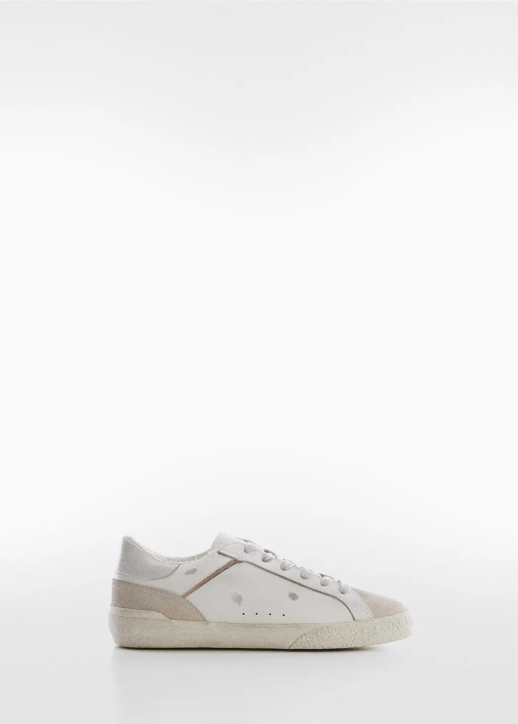 Sneaker pelle effetto consumato