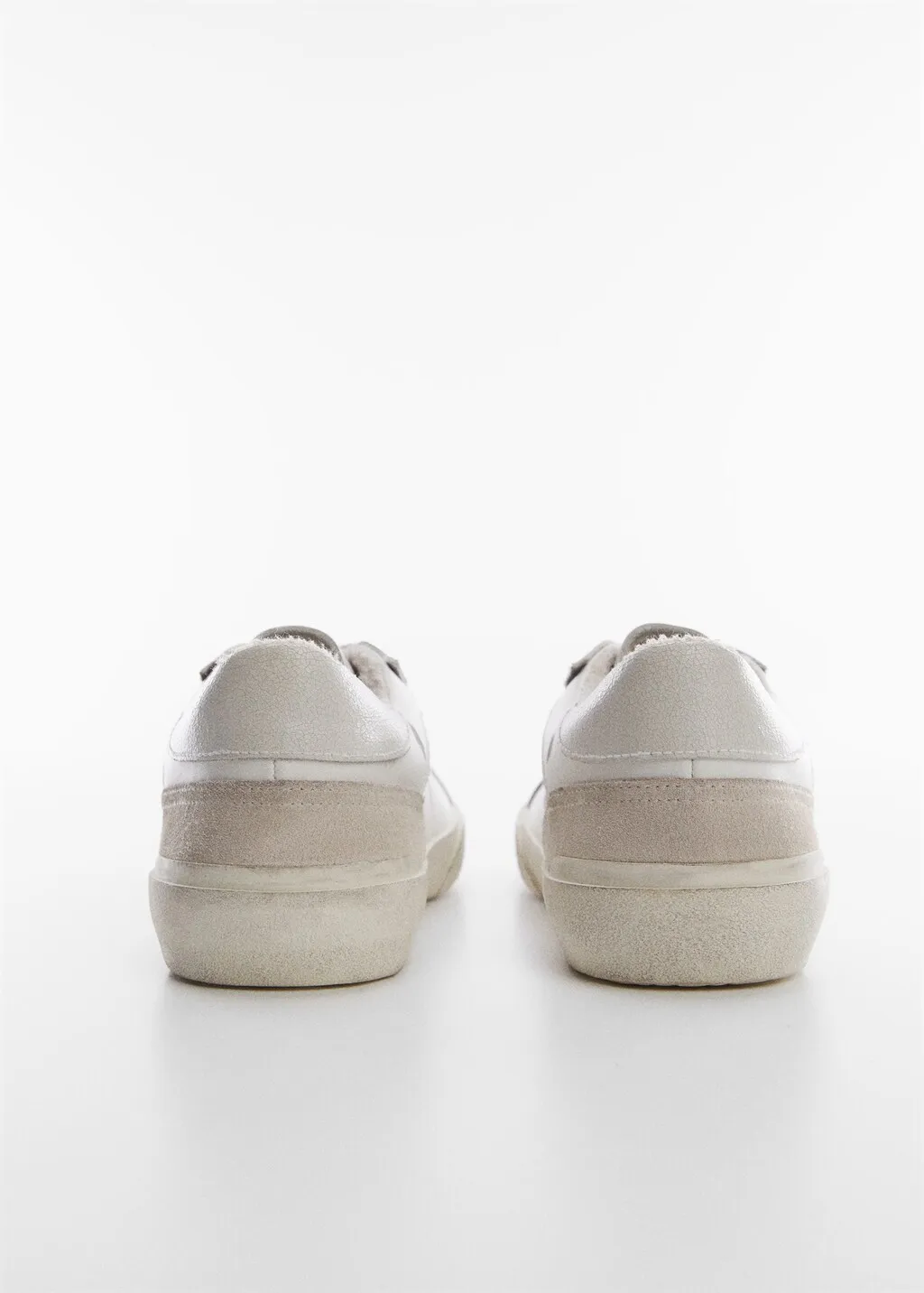 Sneaker pelle effetto consumato