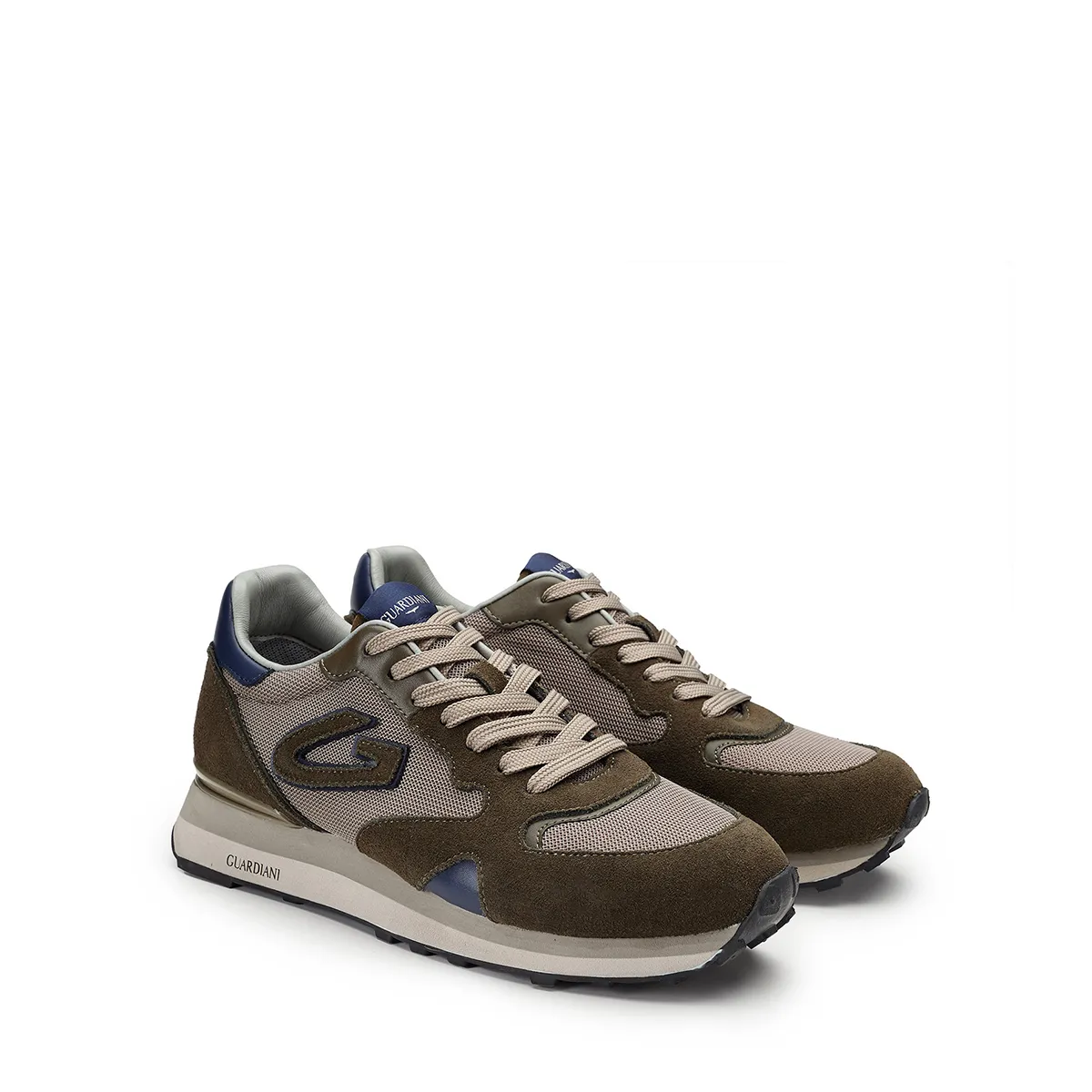   Sneakers Uomo in camoscio e tessuto GUARDIANI AGM317701