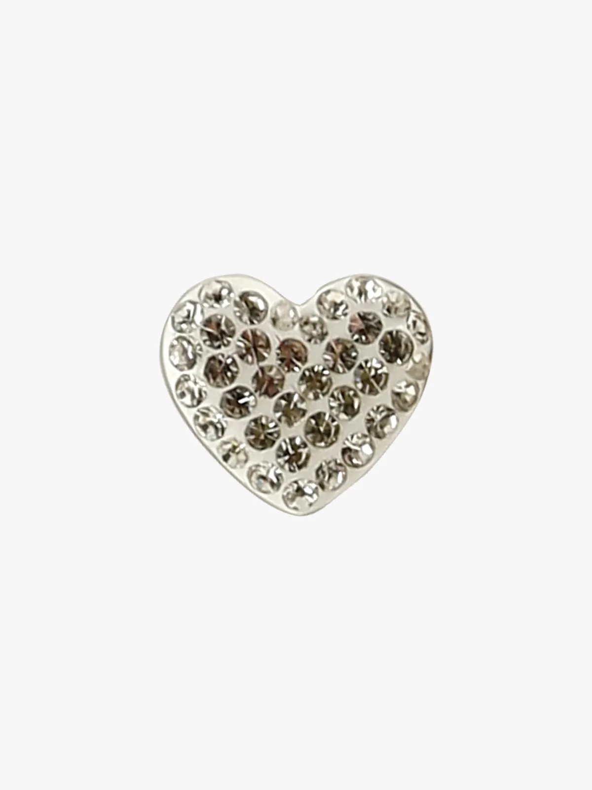 Solada Boucle d'oreille coeur avec strass