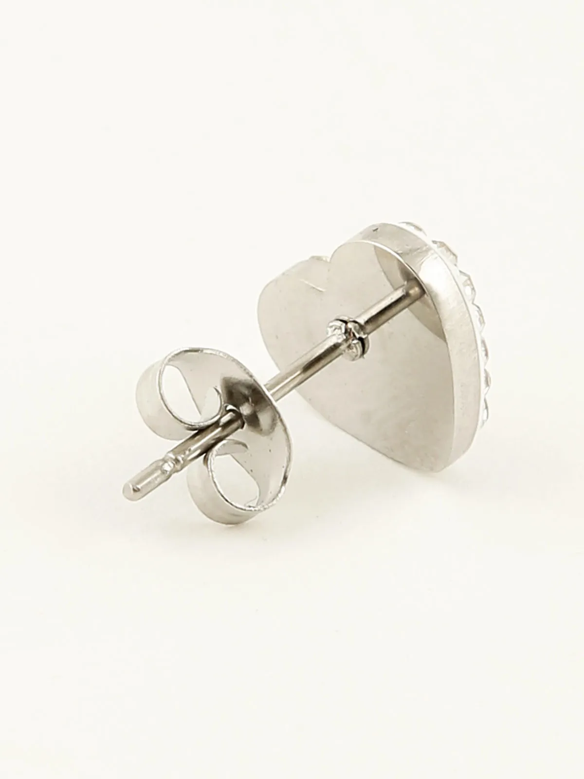 Solada Boucle d'oreille coeur avec strass
