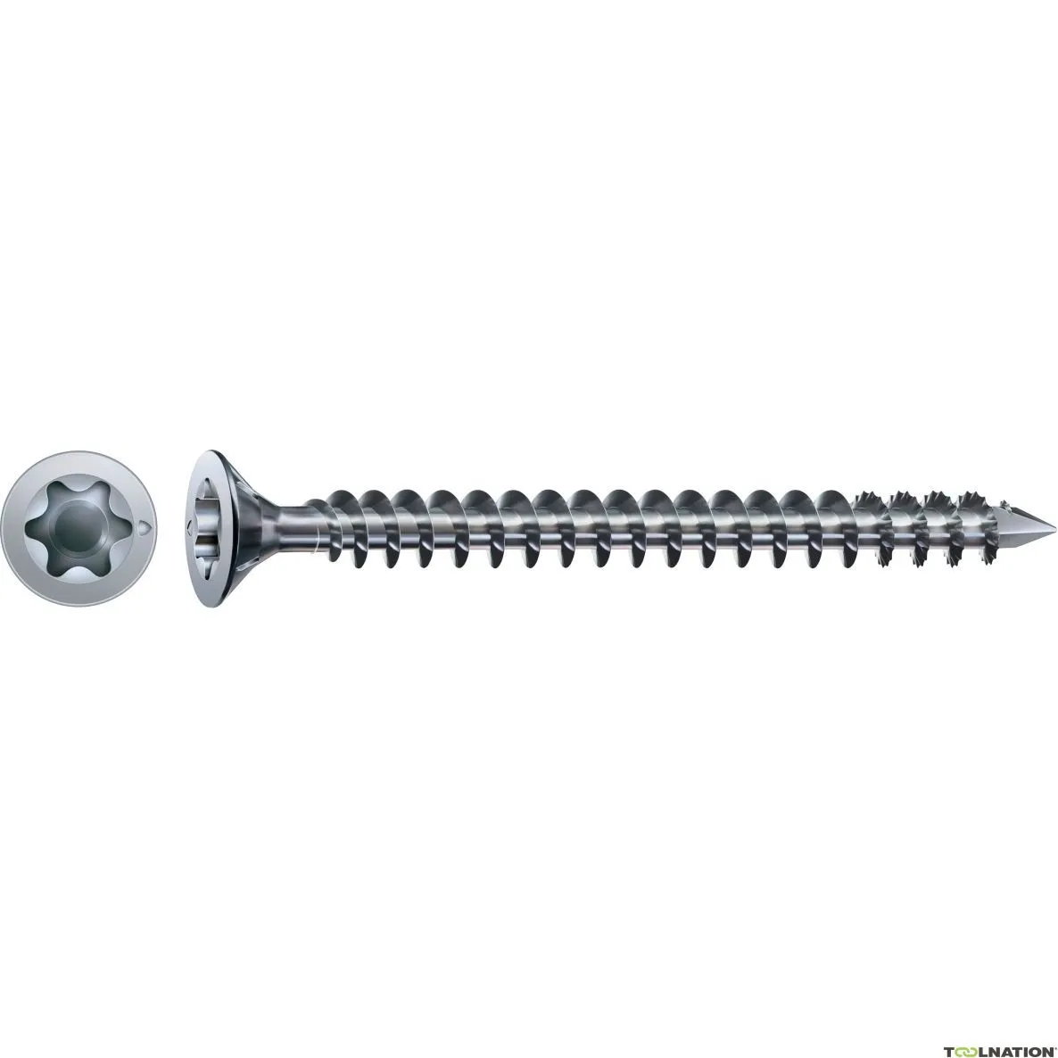SPAX 1201011202405 Vite per costruzione in legno 12 x 240 mm, testa svasata, T-STAR PLUS T50, filettatura piena, WIROX - 25ST