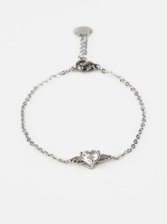 Stainless Stell Bracelet femme avec coeur