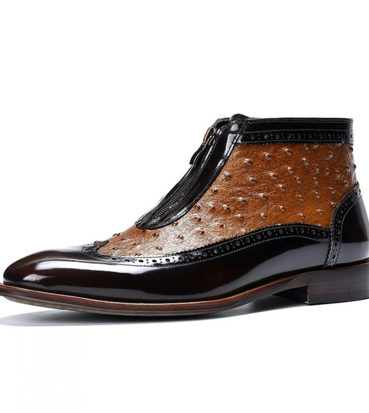 Stivaletti Chelsea per il tempo libero da uomo in vera pelle di lusso 2023 scarpe eleganti da uomo con plateau modello coccodril