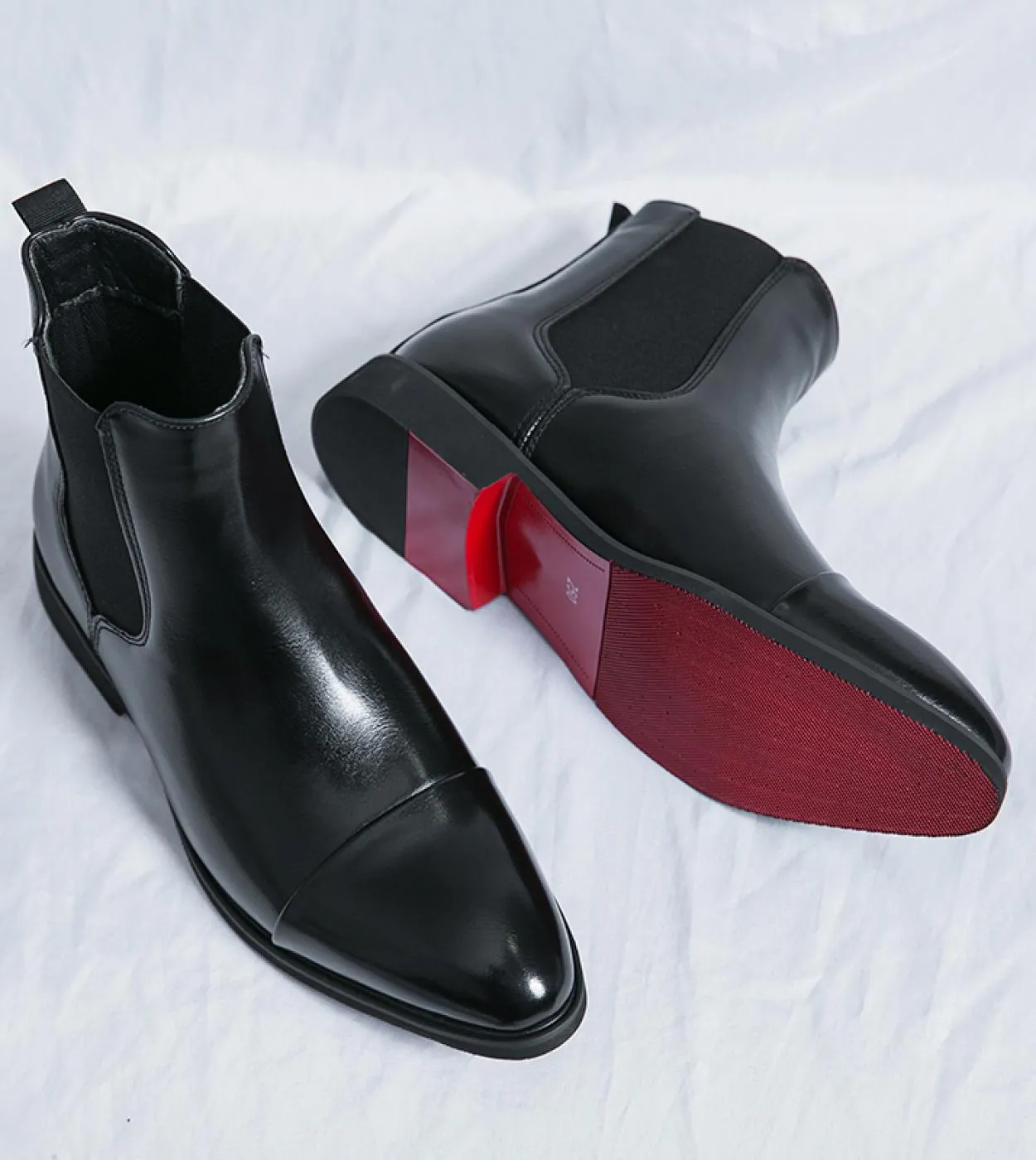 Stivaletti formali da uomo Business Casual da uomo di alta qualità Abito da ufficio Chelsea Stivali da uomo Slip On Oxfords Desi