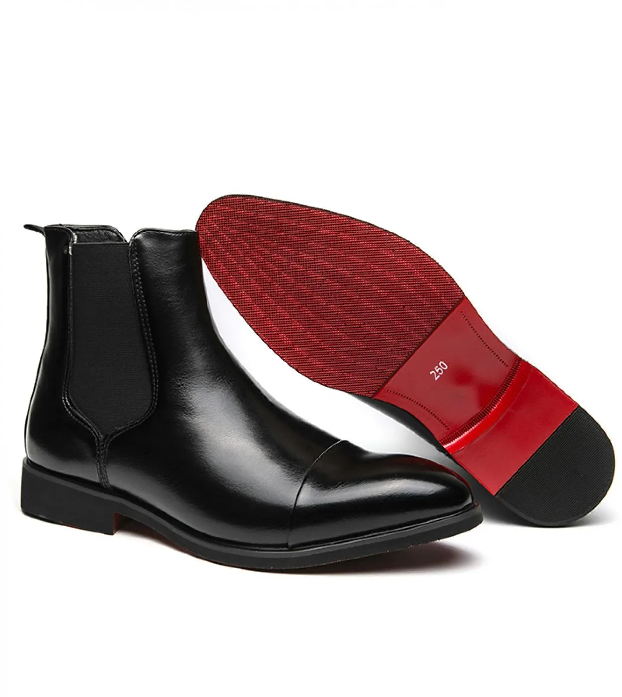 Stivaletti formali da uomo Business Casual da uomo di alta qualità Abito da ufficio Chelsea Stivali da uomo Slip On Oxfords Desi