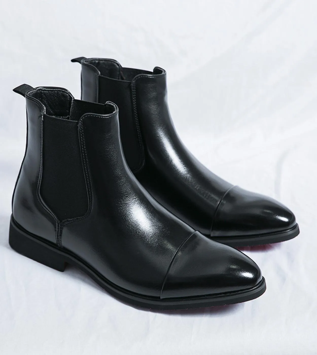 Stivaletti formali da uomo Business Casual da uomo di alta qualità Abito da ufficio Chelsea Stivali da uomo Slip On Oxfords Desi