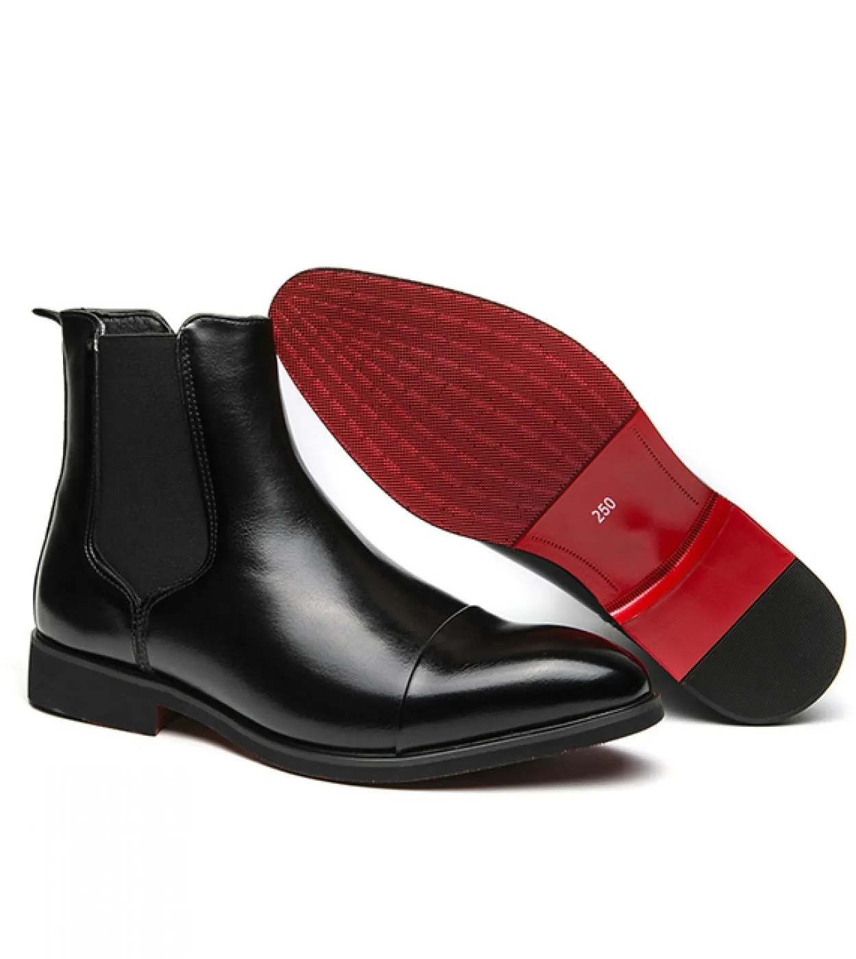 Stivaletti formali da uomo Business Casual da uomo di alta qualità Abito da ufficio Chelsea Stivali da uomo Slip On Oxfords Desi
