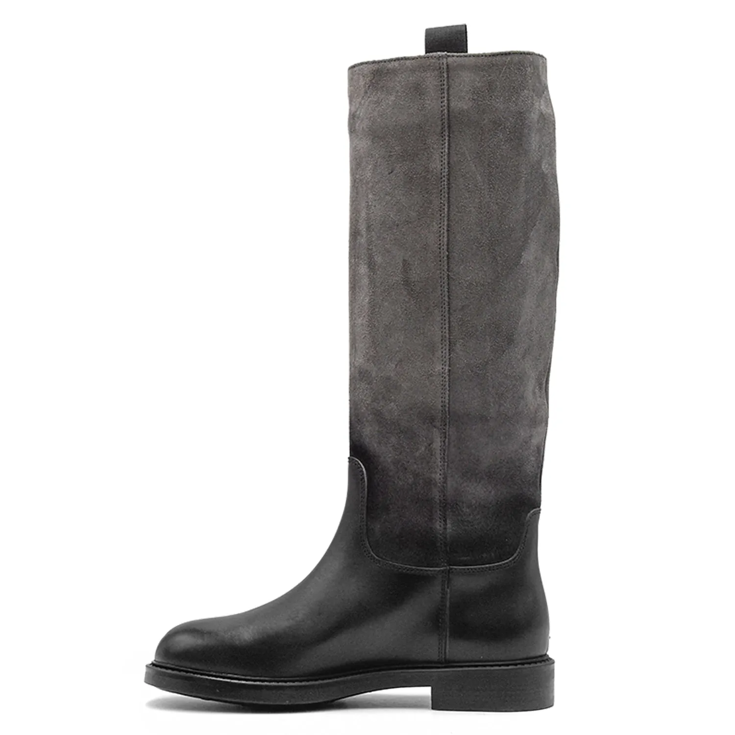 Stivali Donna Doucal's Nero Con Particolare Sfumatura Grigio