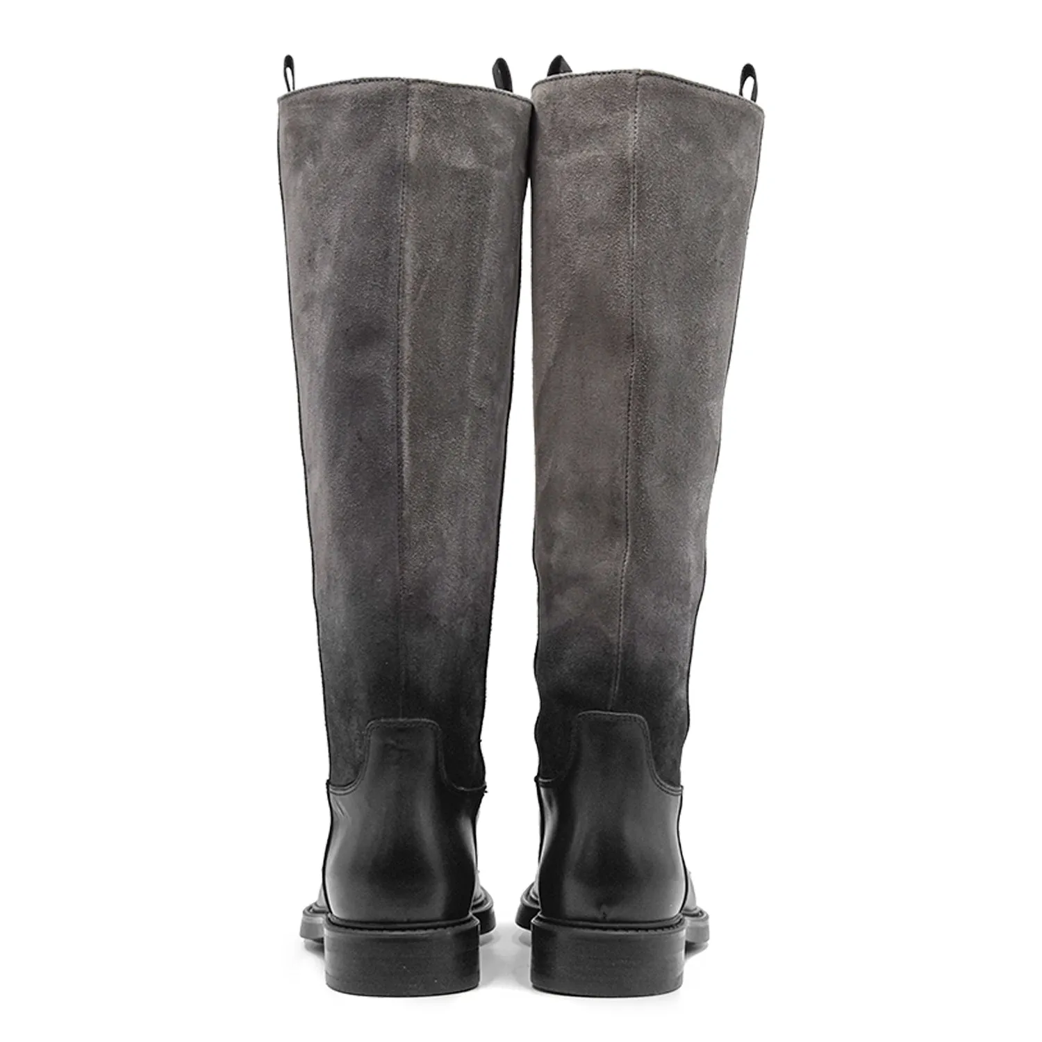Stivali Donna Doucal's Nero Con Particolare Sfumatura Grigio