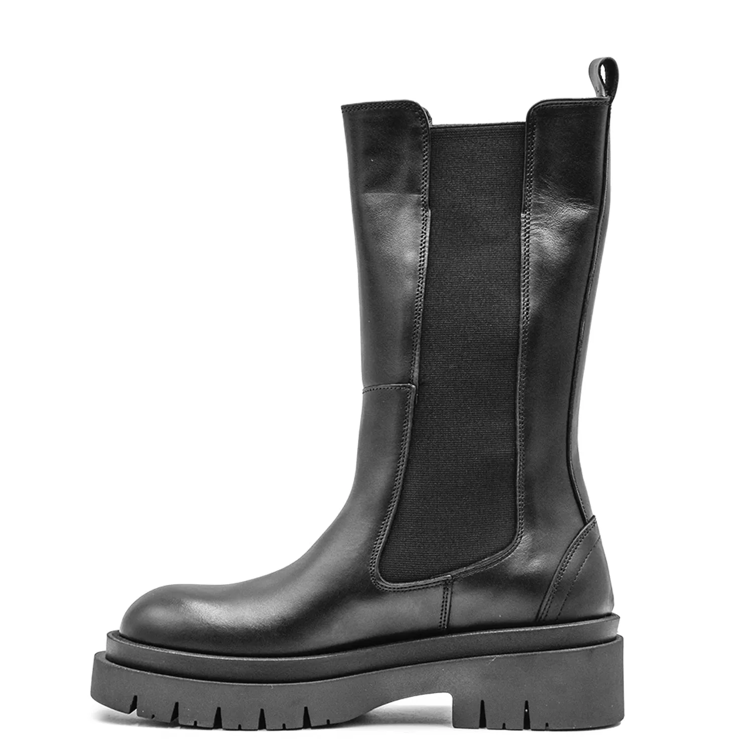 Stivali Nero Donna Dal Look Biker Per Ogni Abbigliamento STM
