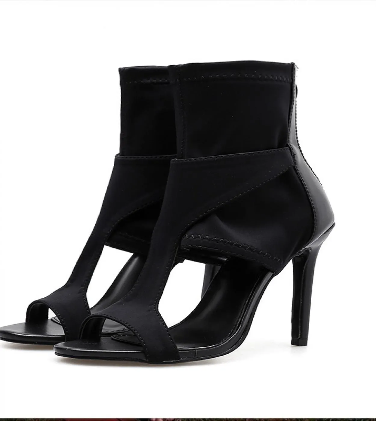 Summer Gladiator High Heels Peep Toe Sandals Casual Shoes Women Waterproof Platform Sandals  Womens Sandals