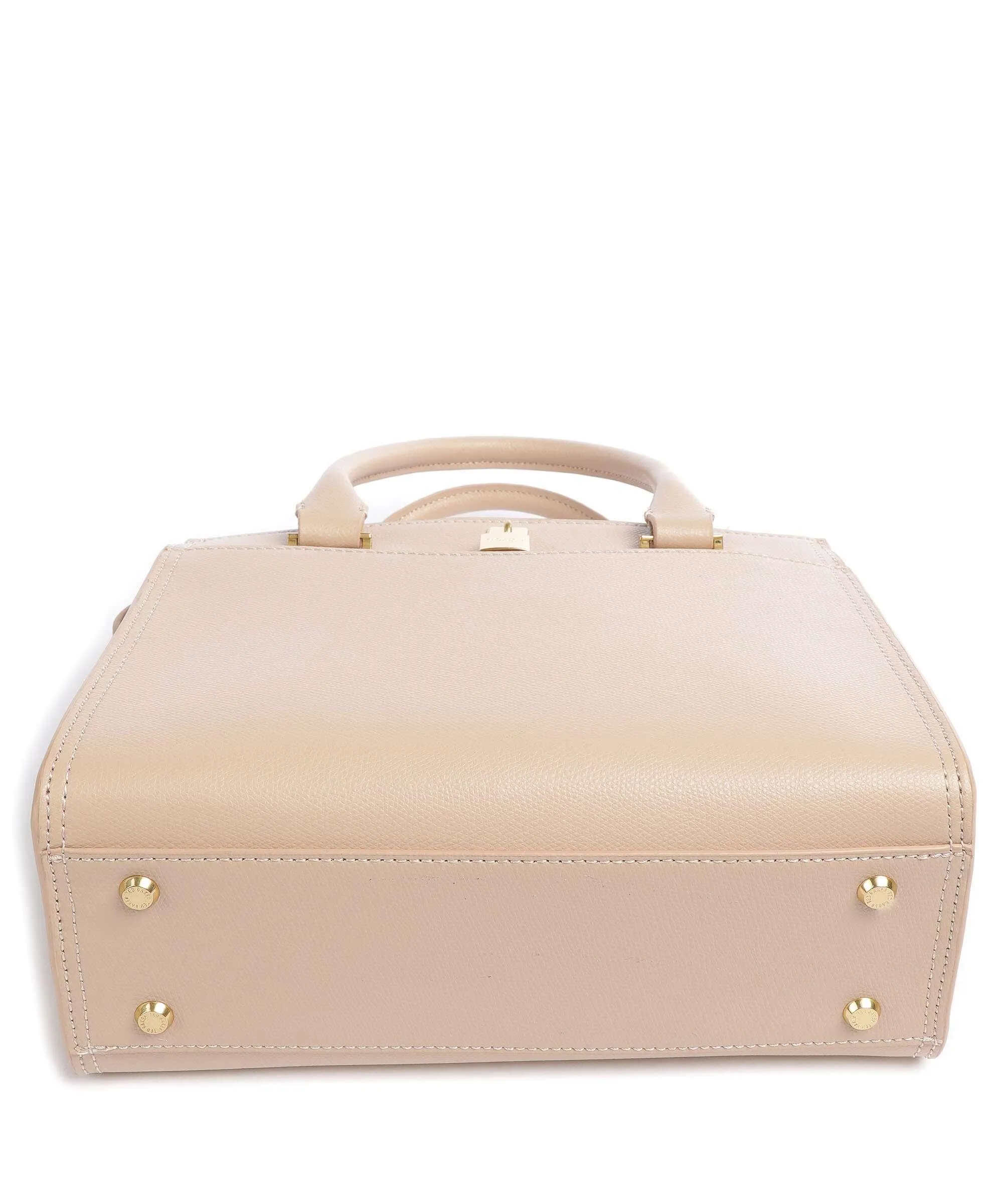  Ted Baker Crinkon Borsa a mano pelle di vacchetta saffiano beige  