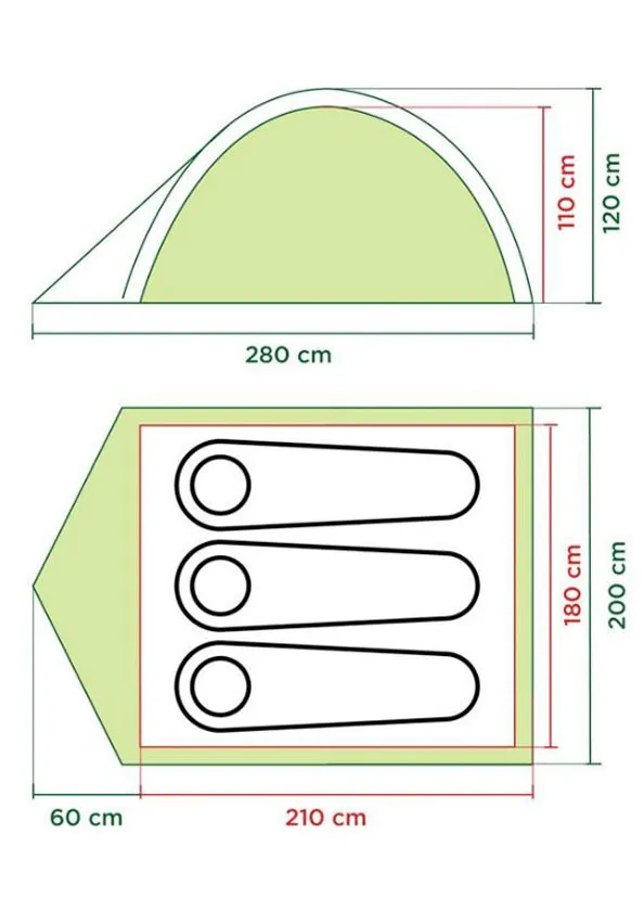 Tenda Igloo COLEMAN DARWIN 3